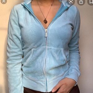 🔴SOLD🔴 Juicy couture light blue zip up